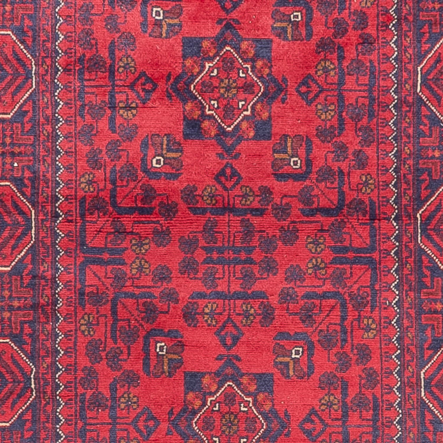 Runner Afghan Rug - Kunduz - 945 x 78 cm - red