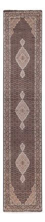 Runner Oriental Rug - Tabriz - 406 x 82 cm - anthracite