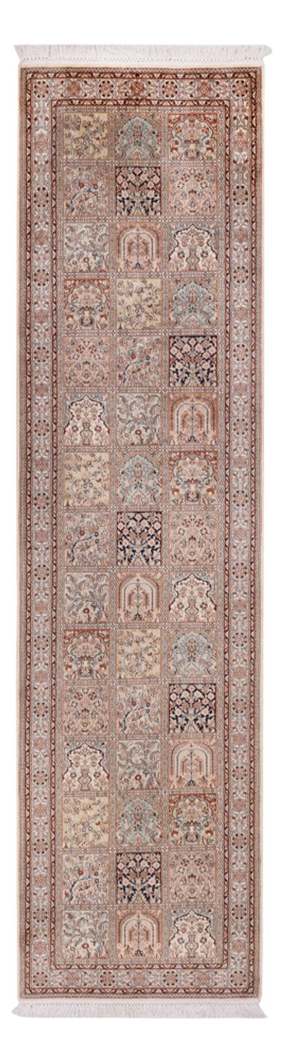 Runner Silk Rug - Kashmir Silk - 298 x 77 cm - beige