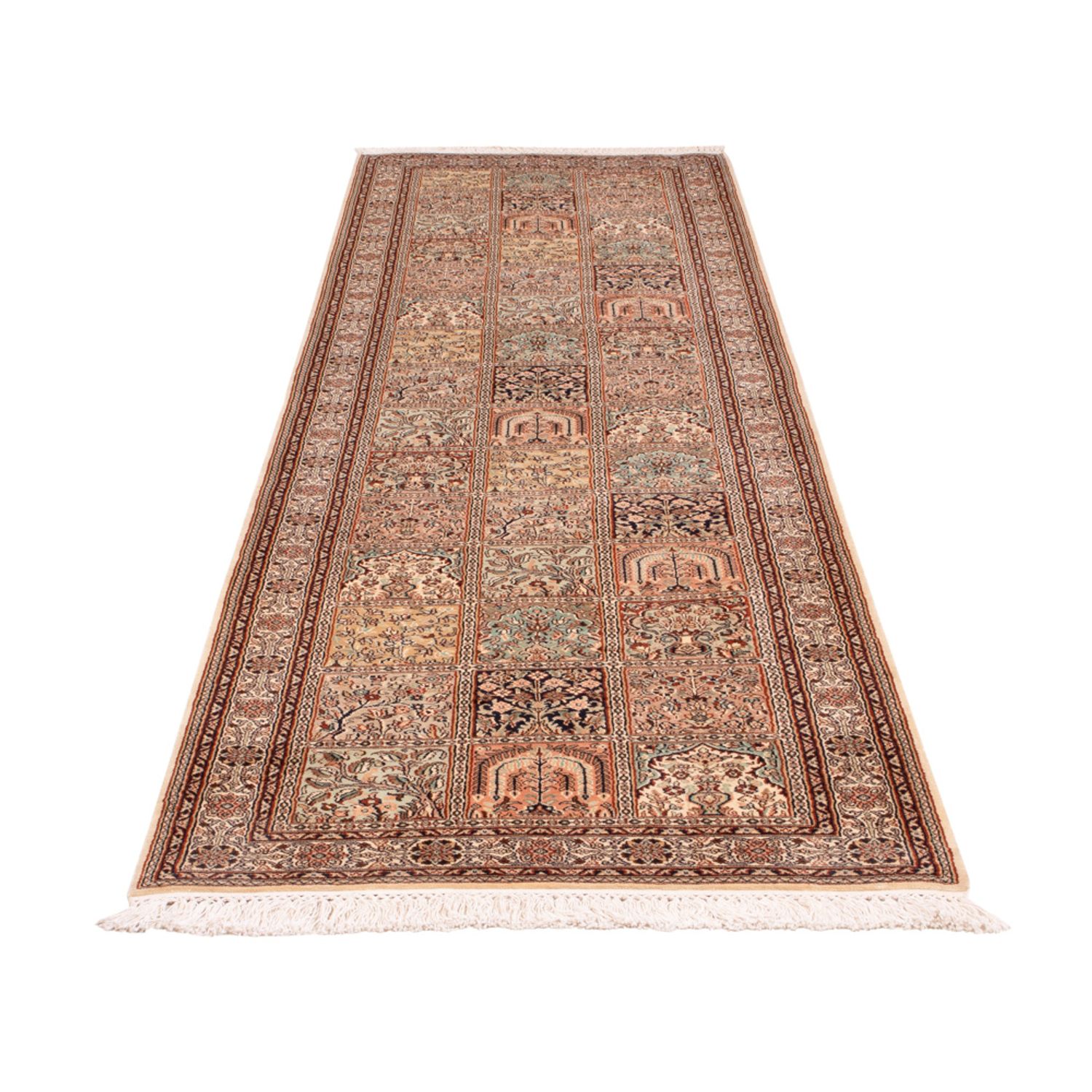 Runner Silk Rug - Kashmir Silk - 298 x 77 cm - beige