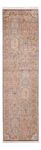 Runner Silk Rug - Kashmir Silk - 296 x 77 cm - dark beige
