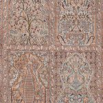 Runner Silk Rug - Kashmir Silk - 296 x 77 cm - dark beige