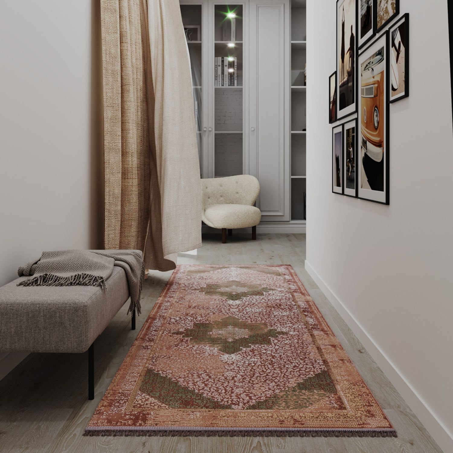 Oriental Woven Rug - Saphir - runner