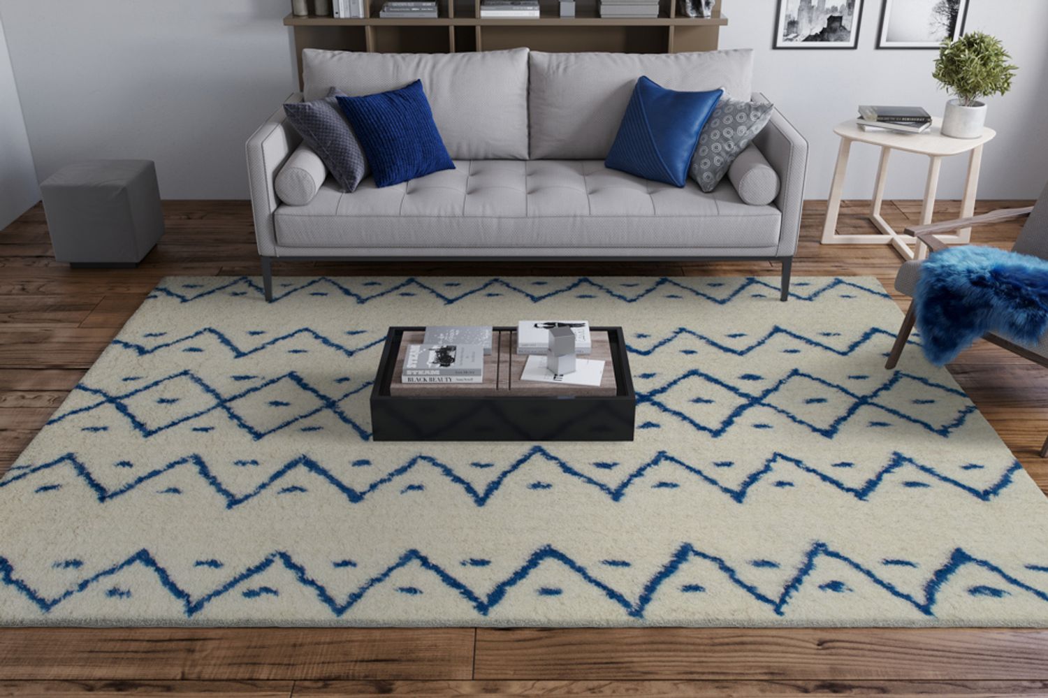 Wool Rug - Bella Boho - rectangle