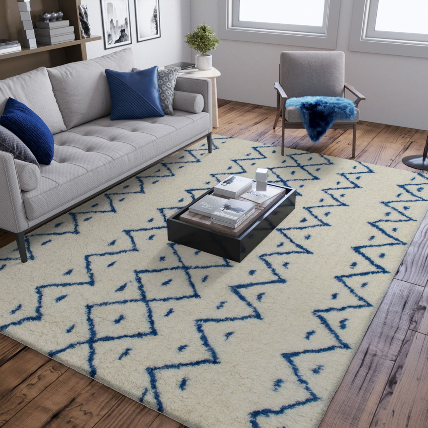 Wool Rug - Bella Boho - rectangle