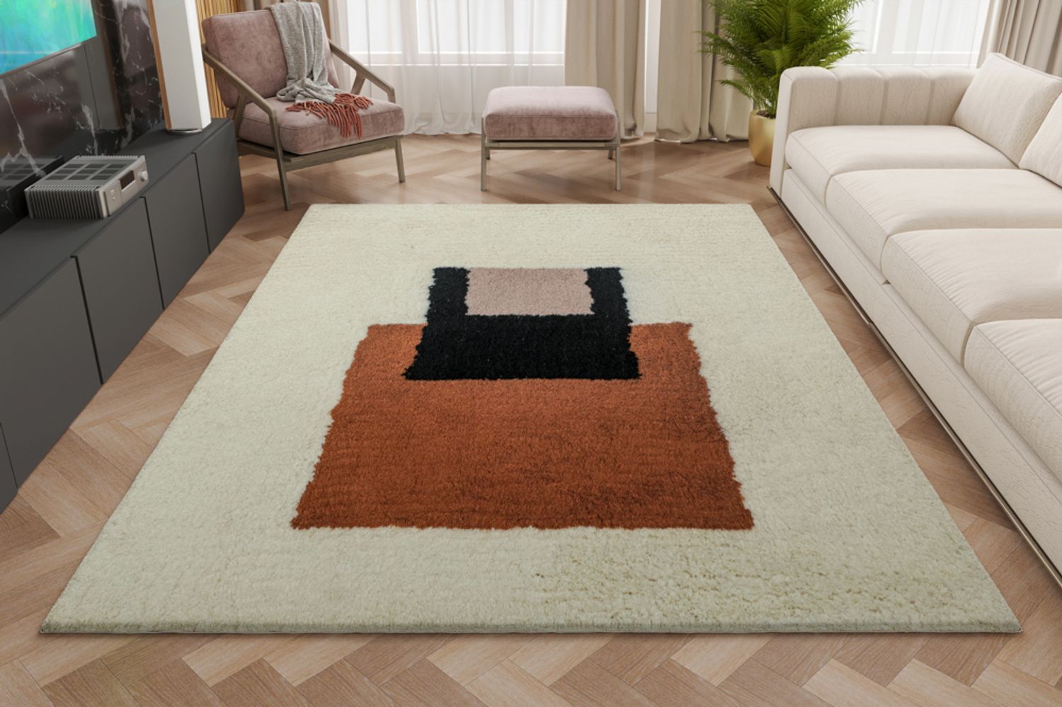 Wool Rug - Casablanca - rectangle