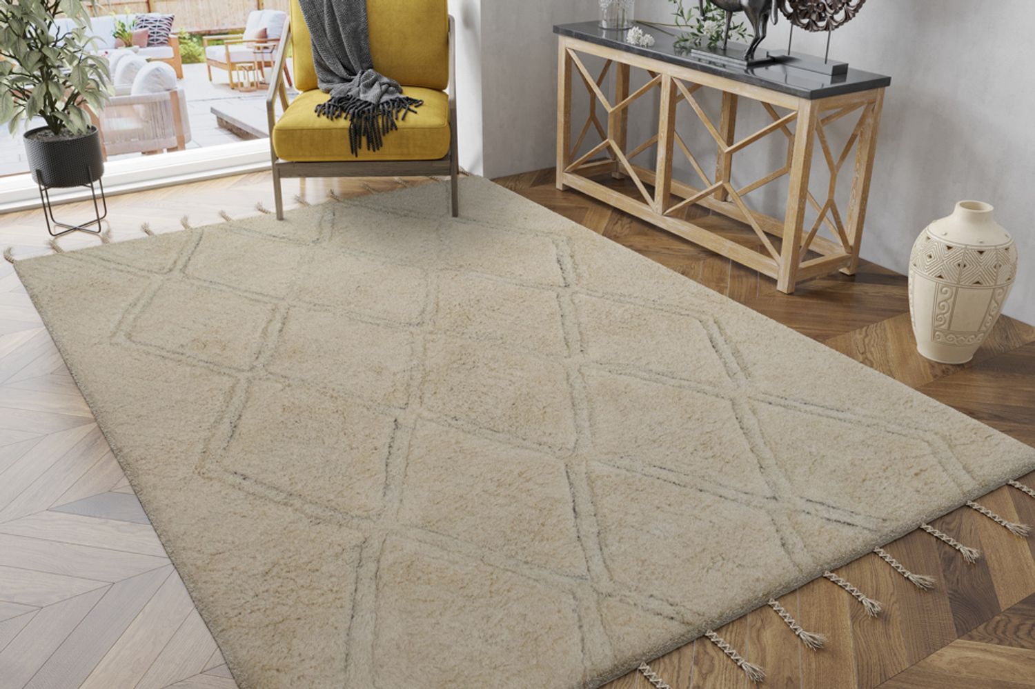 Wool Rug - Sahara Whisper - rectangle