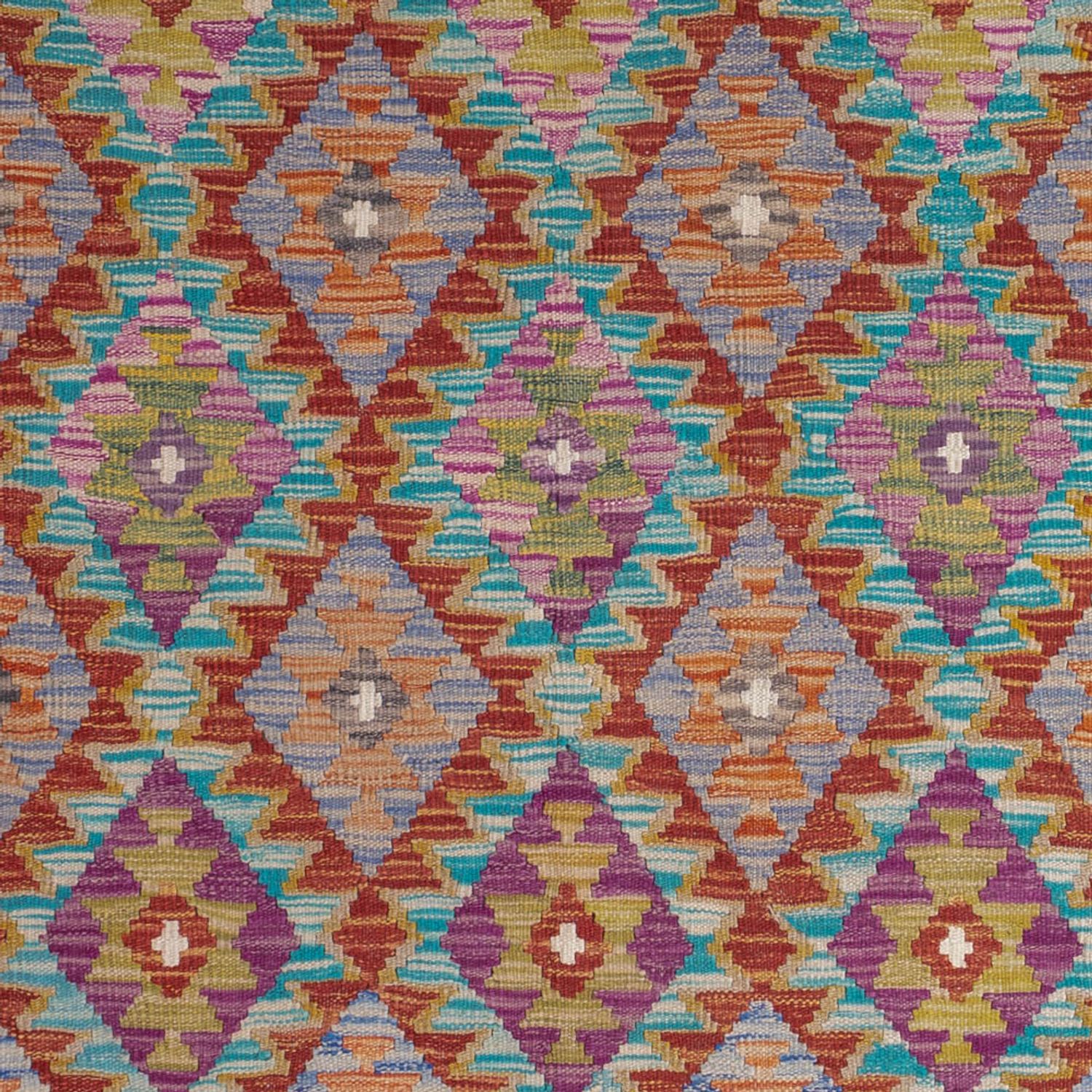 Kelim Rug - Splash - 198 x 150 cm - multicolored