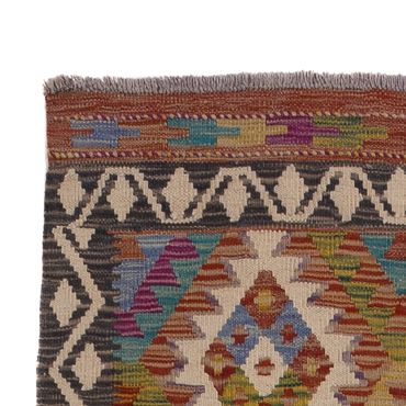 Runner Kelim Rug - Splash - 295 x 85 cm - multicolored