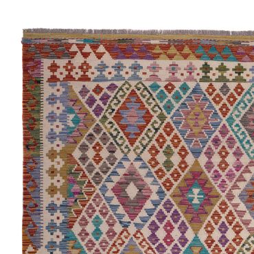 Kelim Rug - Splash - 246 x 204 cm - multicolored