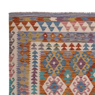 Kelim Rug - Splash - 256 x 198 cm - multicolored