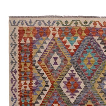 Kelim Rug - Splash - 299 x 200 cm - multicolored