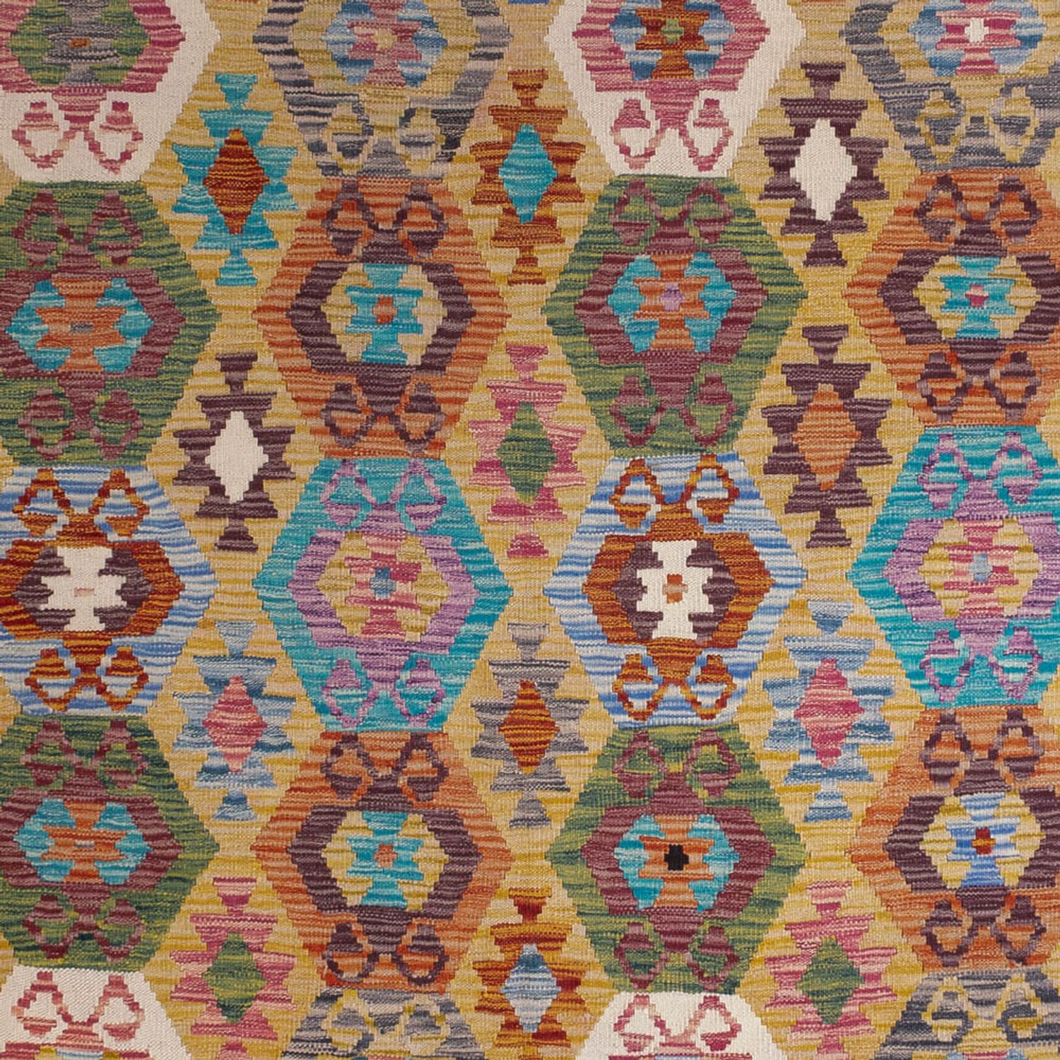Kelim Rug - Splash - 306 x 208 cm - multicolored