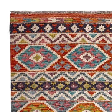 Kelim Rug - Splash - 197 x 154 cm - multicolored