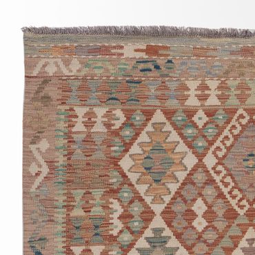 Kelim Rug - Splash - 193 x 137 cm - multicolored