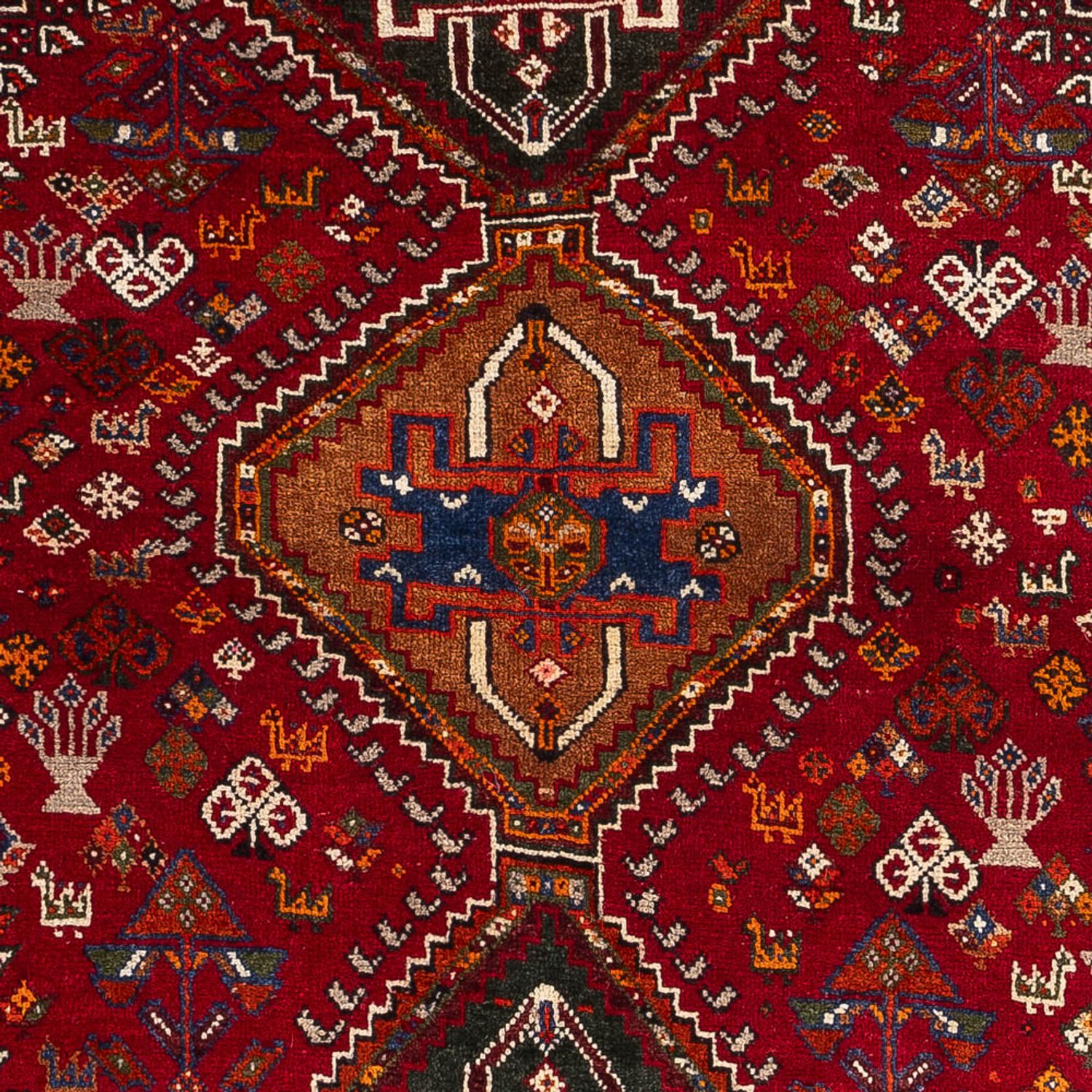 Perser Rug - Nomadic - 156 x 110 cm - dark red