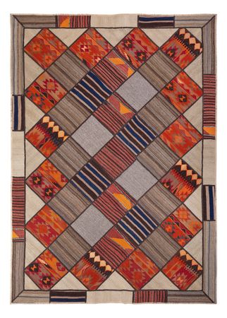 Patchwork Rug - 230 x 160 cm - multicolored