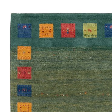 Gabbeh Rug - Loribaft Indus - 240 x 170 cm - green
