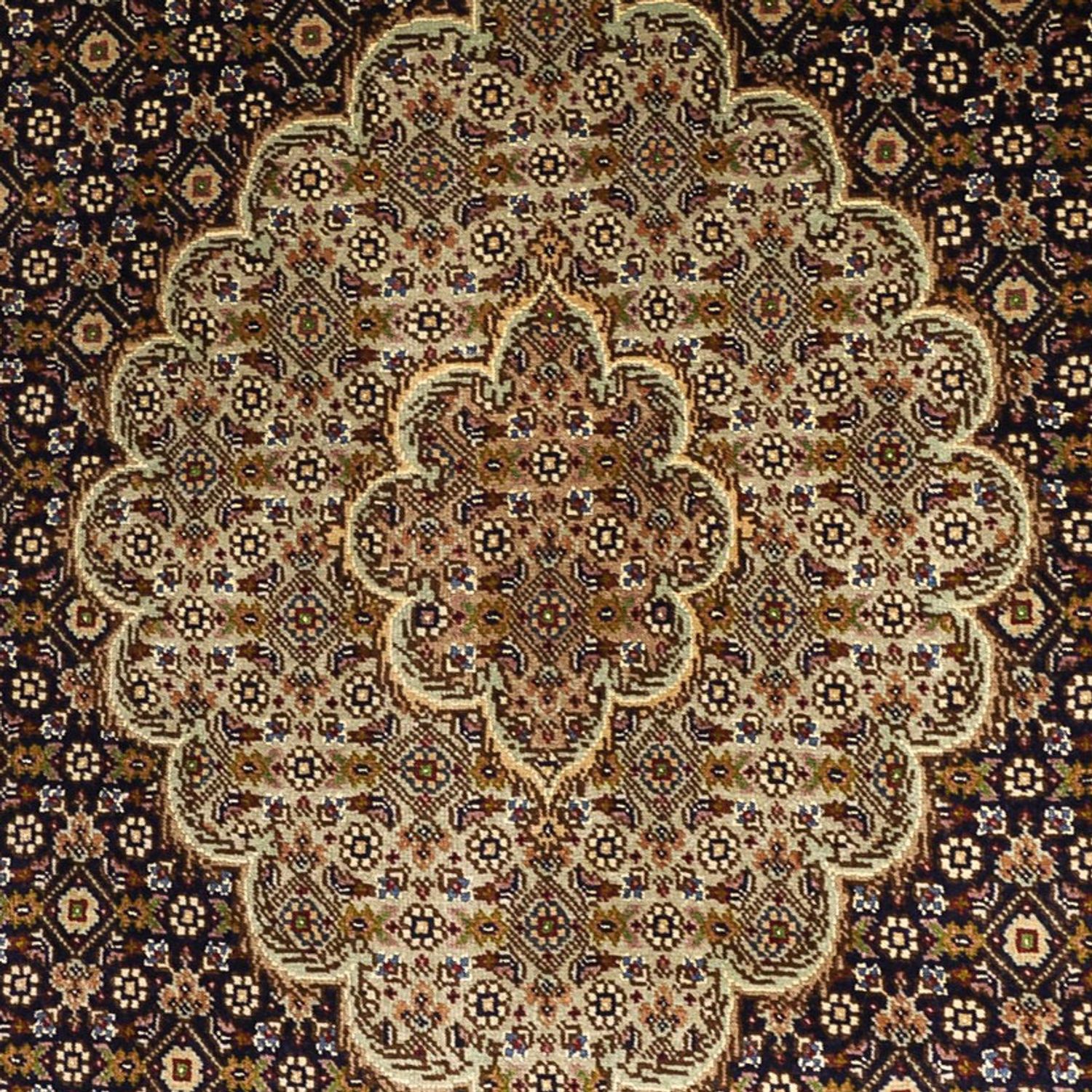 Perser Rug - Tabriz - Royal - Silk Warp - 149 x 100 cm - dark beige