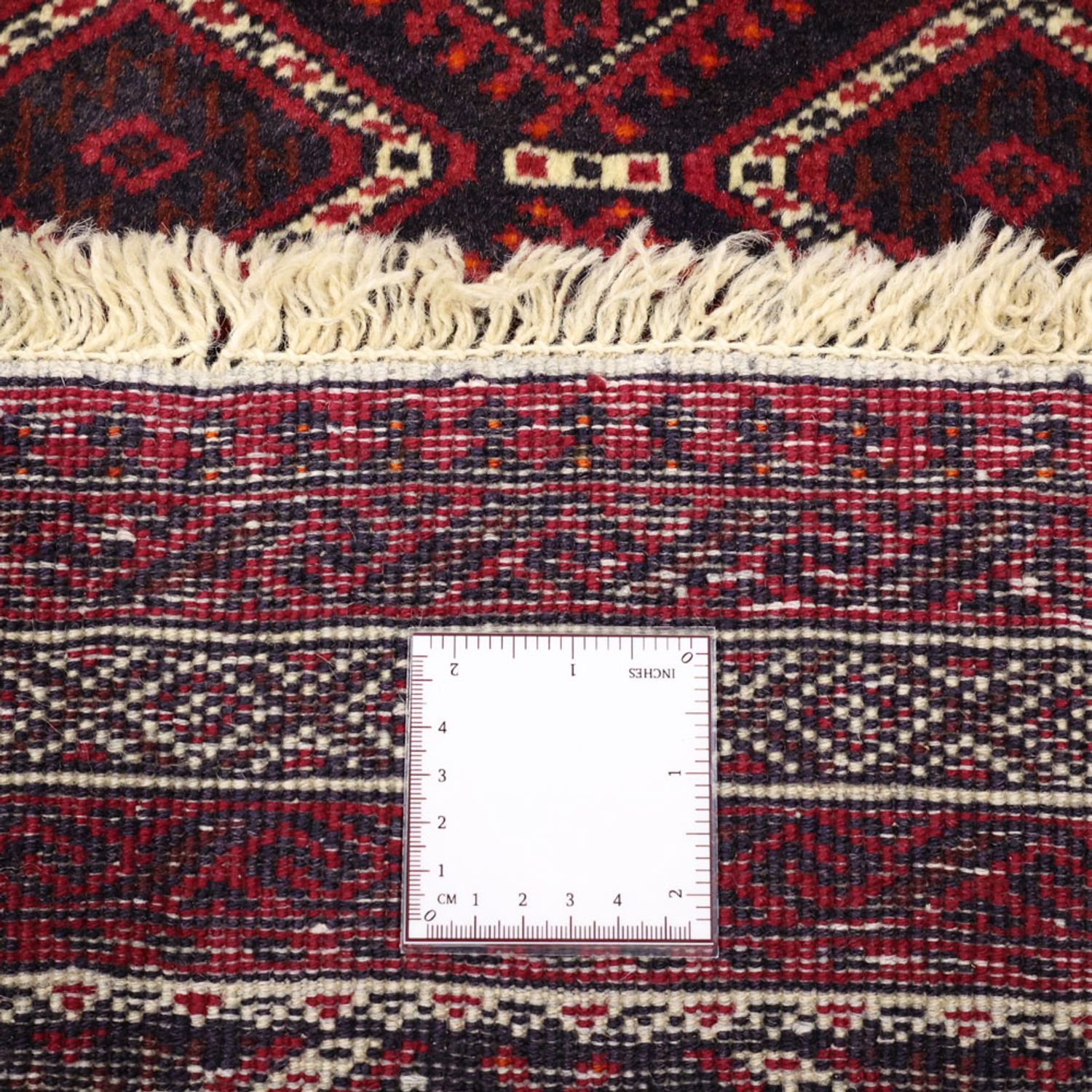 Runner Belutsch Rug - 190 x 103 cm - dark red