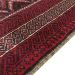 Runner Belutsch Rug - 190 x 103 cm - dark red
