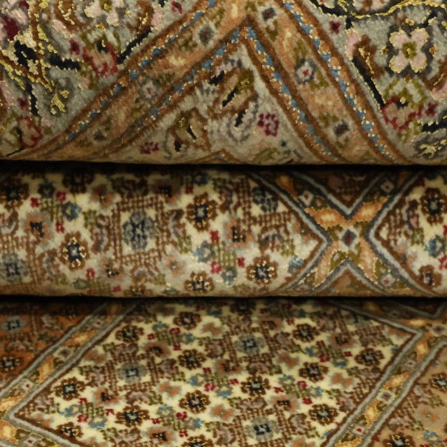 Perser Rug - Tabriz - Royal - Royal - 207 x 151 cm - dark beige