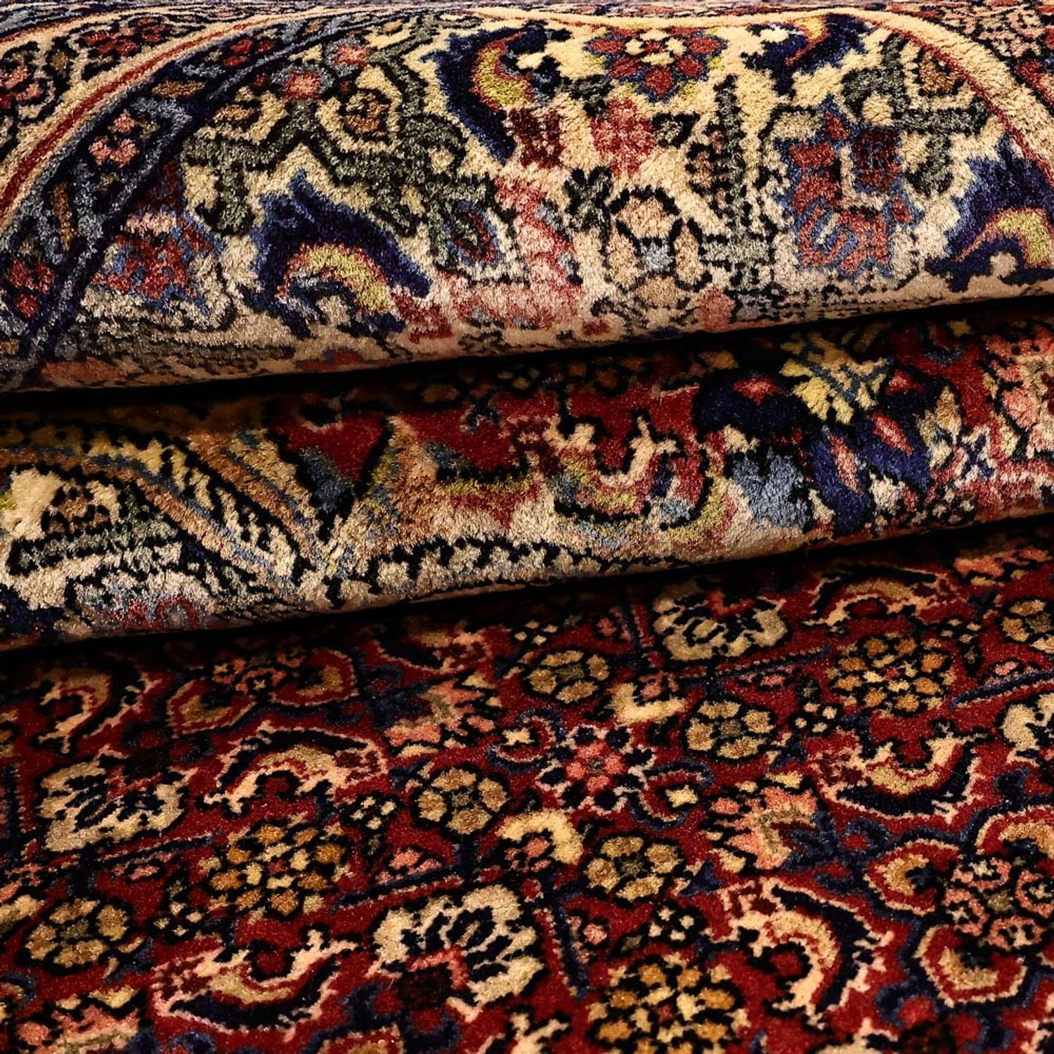 Perser Rug - Bidjar - 216 x 144 cm - dark red
