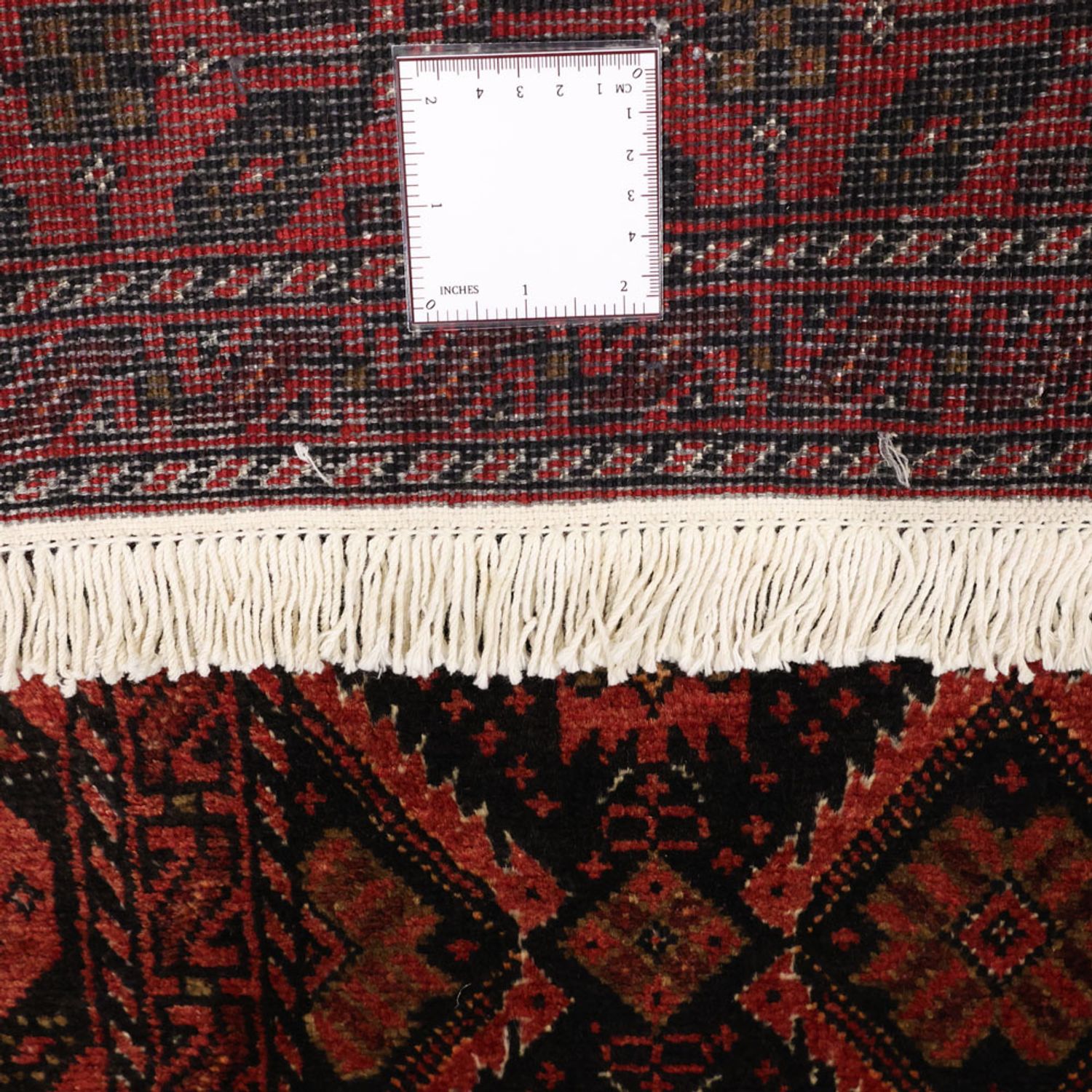 Runner Belutsch Rug - 205 x 105 cm - dark red