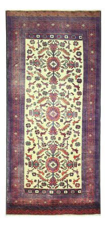 Runner Belutsch Rug - 212 x 97 cm - light green