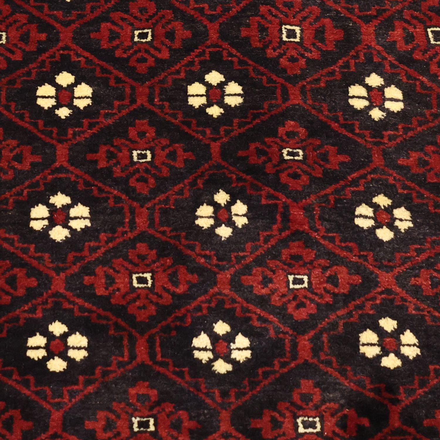 Runner Belutsch Rug - 198 x 103 cm - dark red
