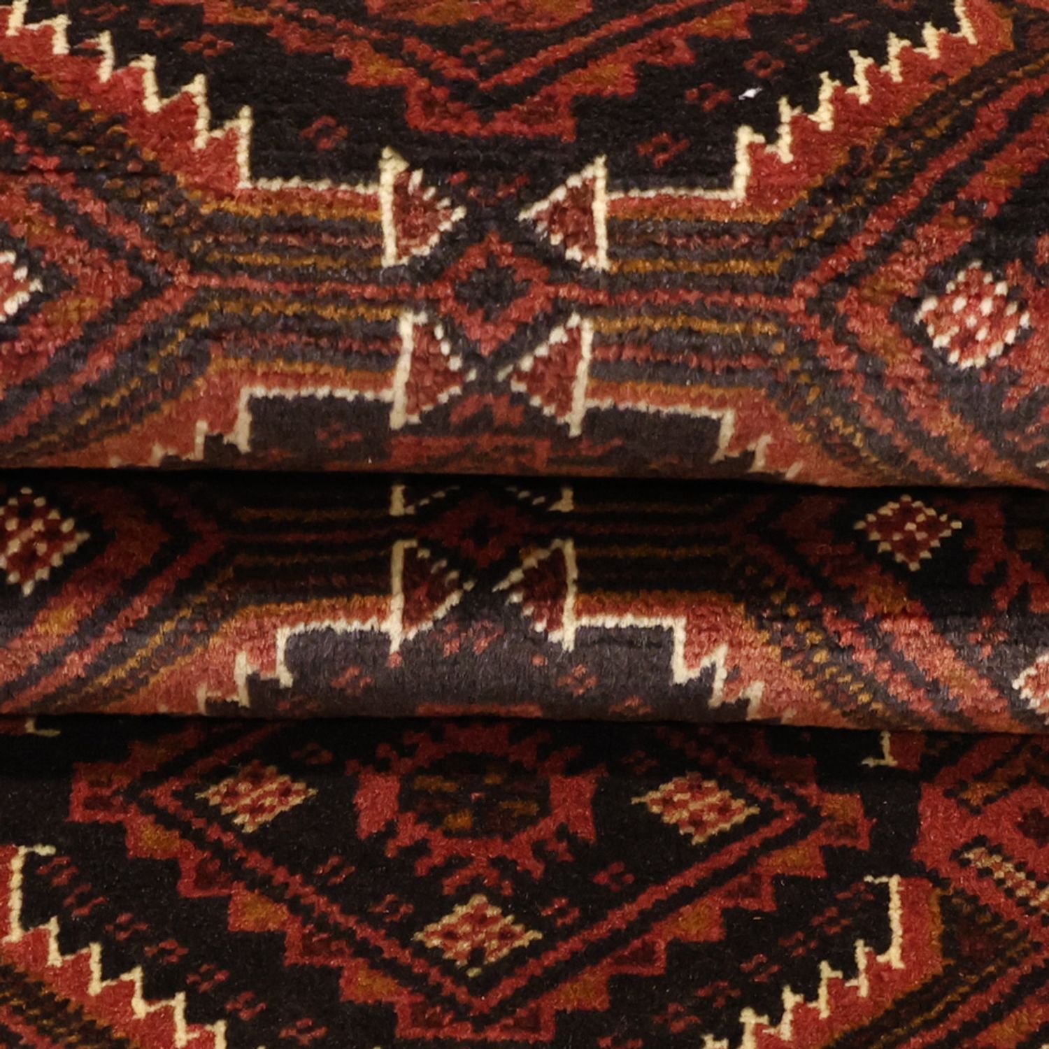 Runner Belutsch Rug - 192 x 98 cm - dark red