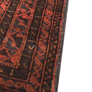 Runner Belutsch Rug - 194 x 97 cm - dark red