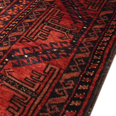 Runner Belutsch Rug - 200 x 107 cm - dark red