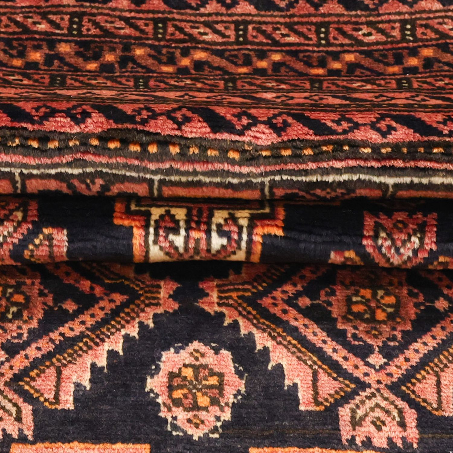 Runner Belutsch Rug - 186 x 101 cm - dark brown
