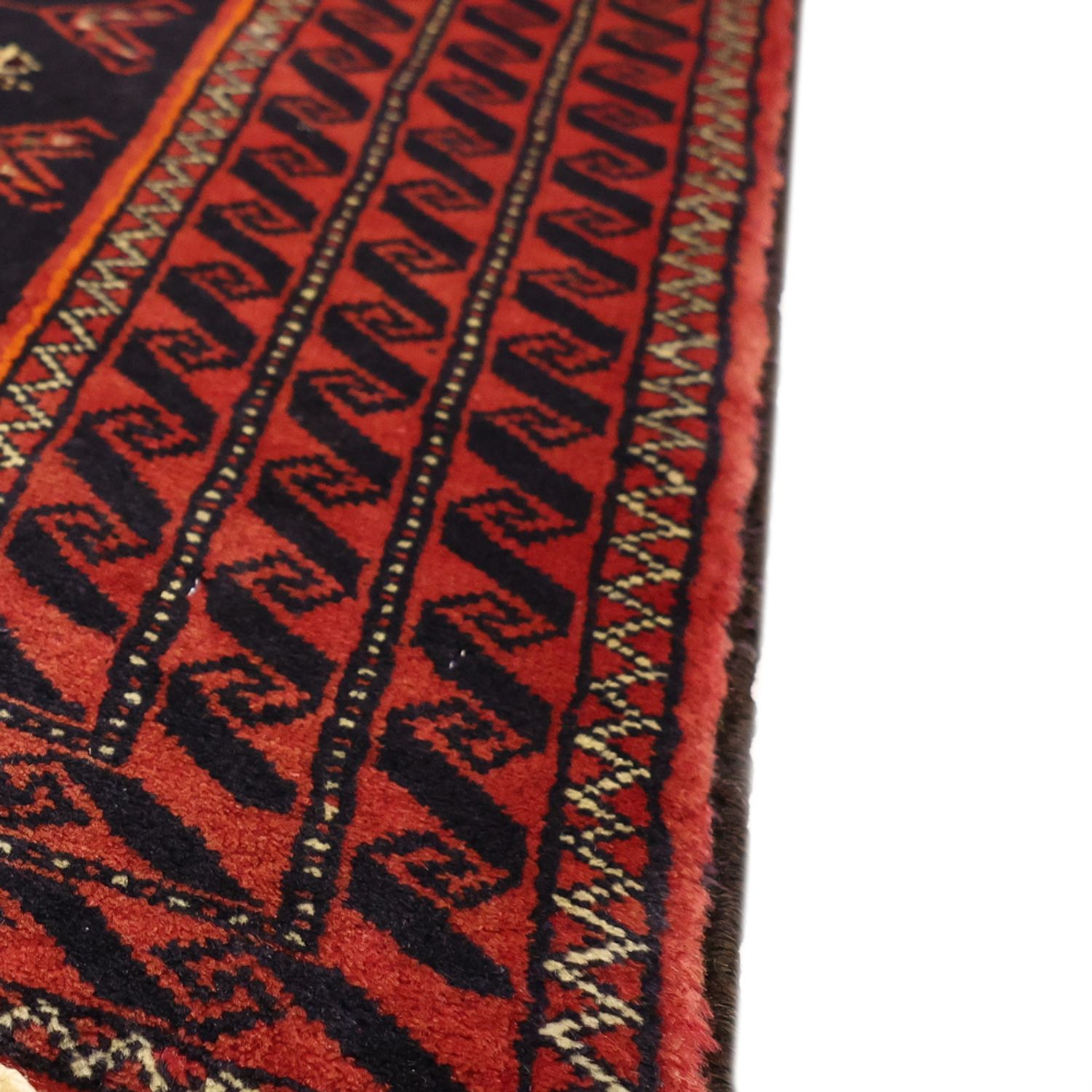 Runner Belutsch Rug - 197 x 106 cm - dark red
