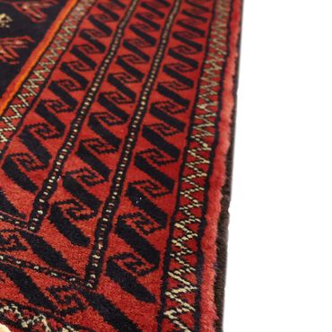 Runner Belutsch Rug - 197 x 106 cm - dark red