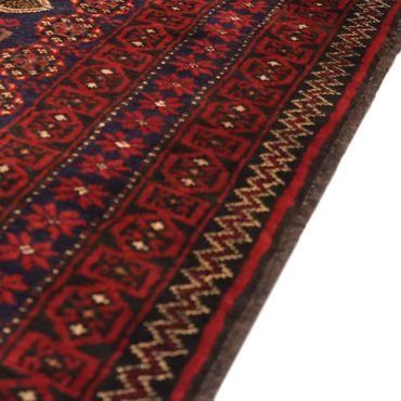 Runner Belutsch Rug - 194 x 101 cm - dark red