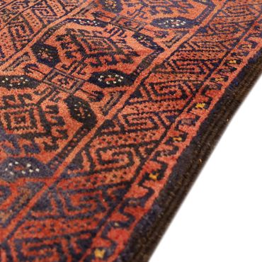 Runner Belutsch Rug - 215 x 112 cm - dark red