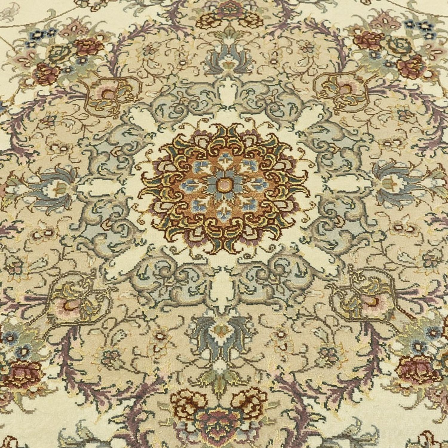 Perser Rug - Tabriz - Royal - Silk Warp - 219 x 148 cm - beige