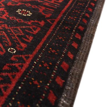 Runner Belutsch Rug - 193 x 104 cm - dark red