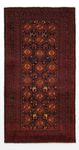 Runner Belutsch Rug - 192 x 100 cm - dark red