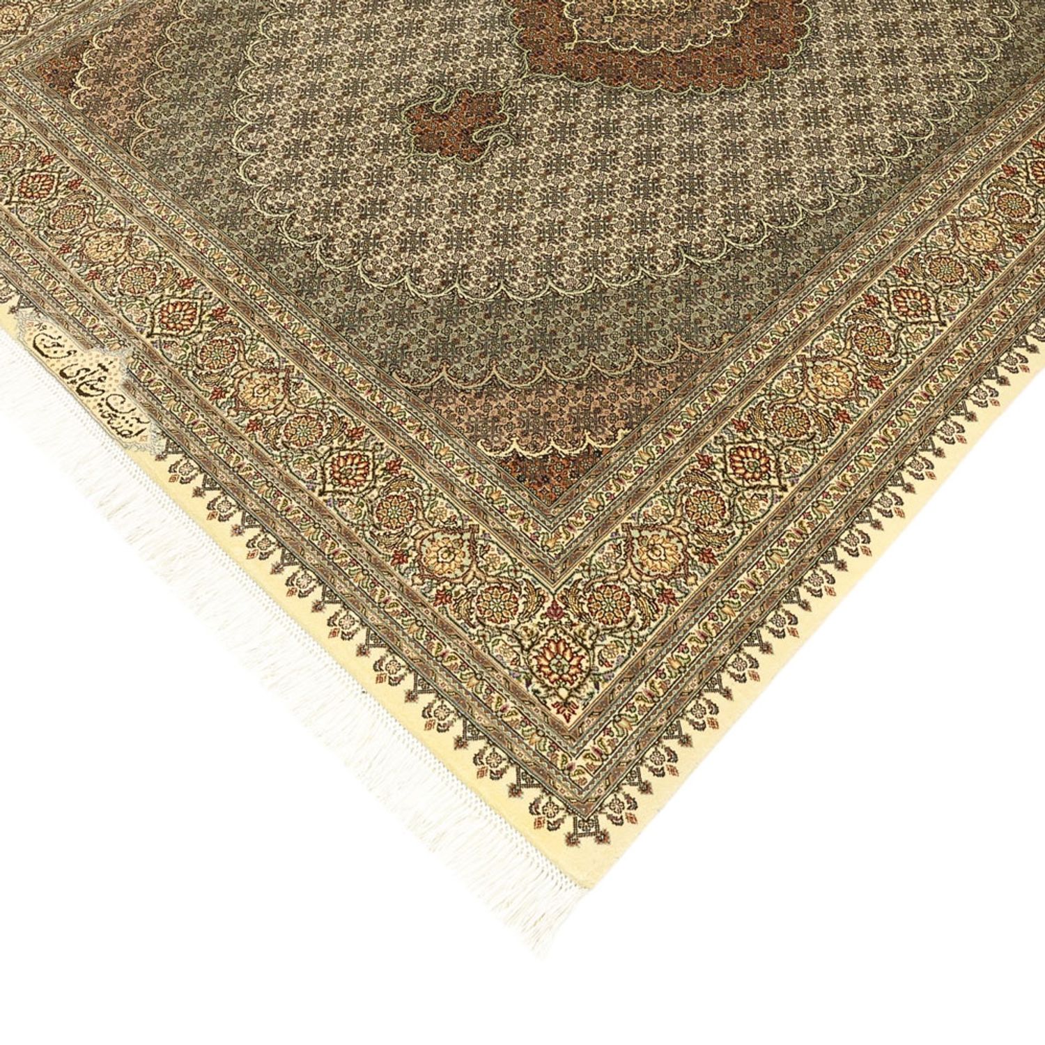 Perser Rug - Tabriz - Royal - Royal - 197 x 154 cm - dark beige