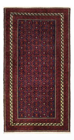 Runner Belutsch Rug - 185 x 100 cm - dark red