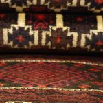 Runner Belutsch Rug - 194 x 102 cm - dark red