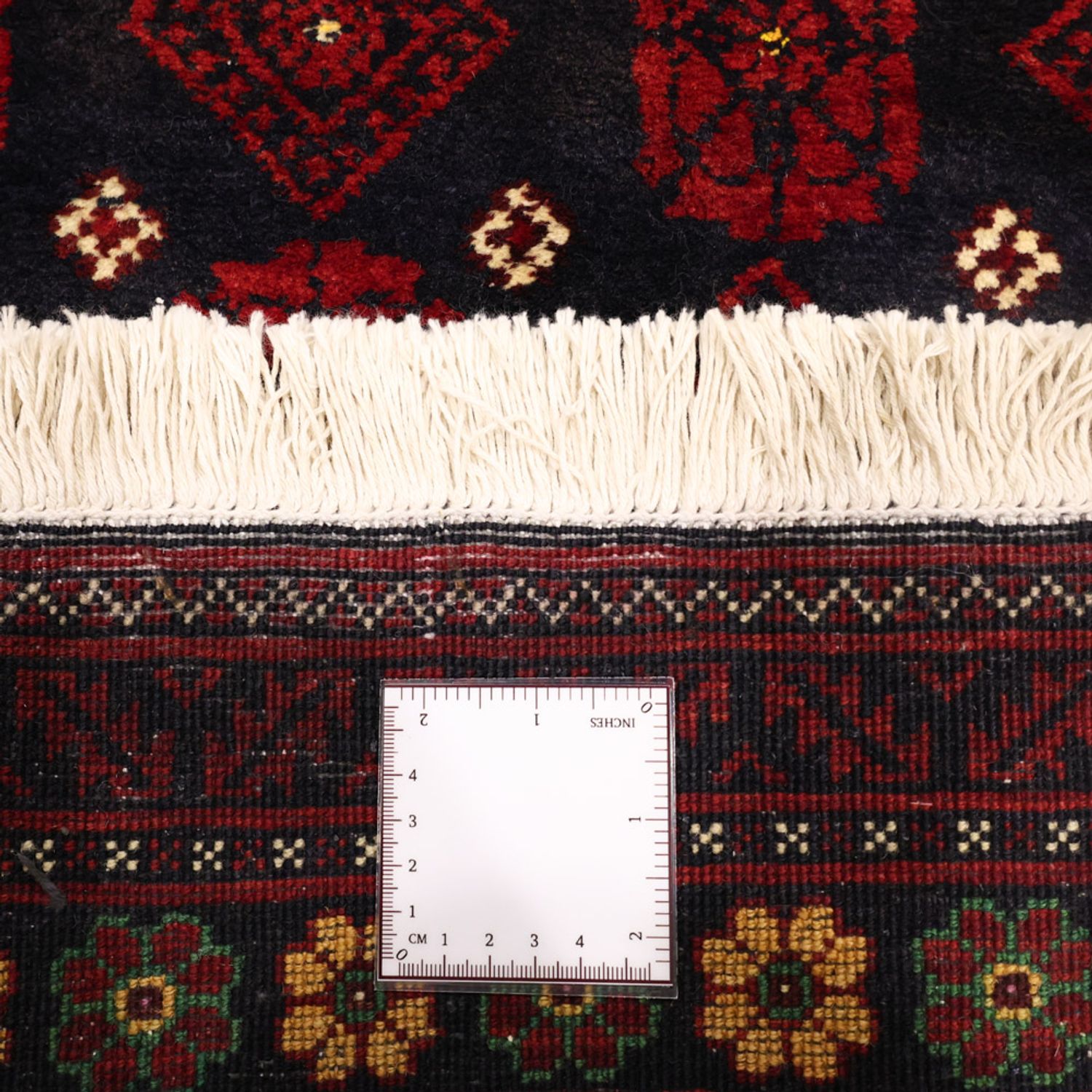 Runner Belutsch Rug - 207 x 106 cm - dark red