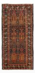 Runner Belutsch Rug - 212 x 106 cm - dark red