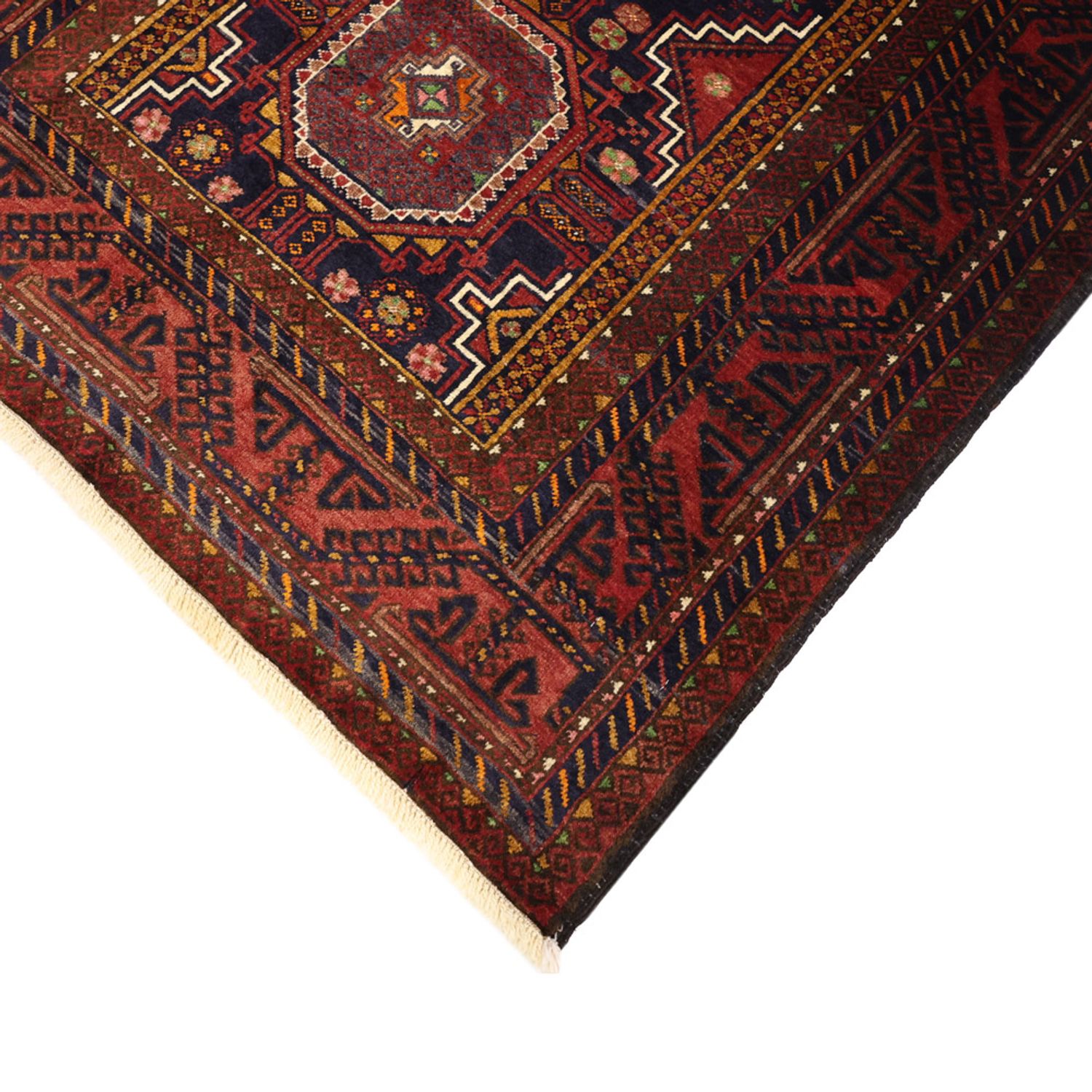 Runner Belutsch Rug - 188 x 101 cm - dark red