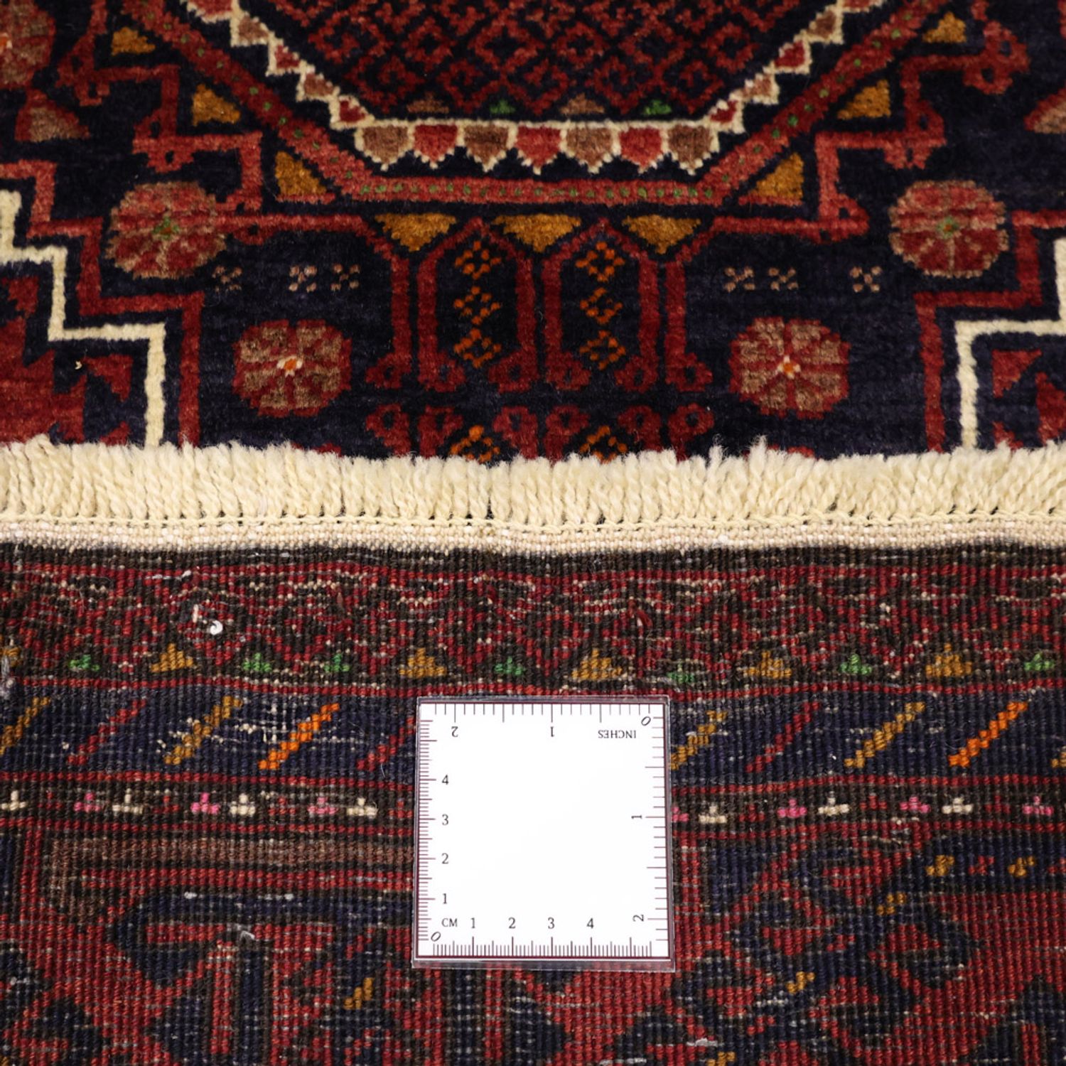 Runner Belutsch Rug - 188 x 101 cm - dark red