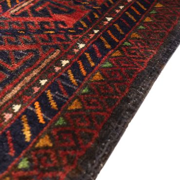 Runner Belutsch Rug - 188 x 101 cm - dark red