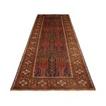 Runner Belutsch Rug - 292 x 103 cm - dark red